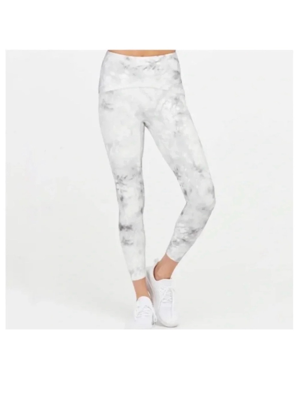 Spanx Booty Boost Marble Print High-Waist Leggings Size Small